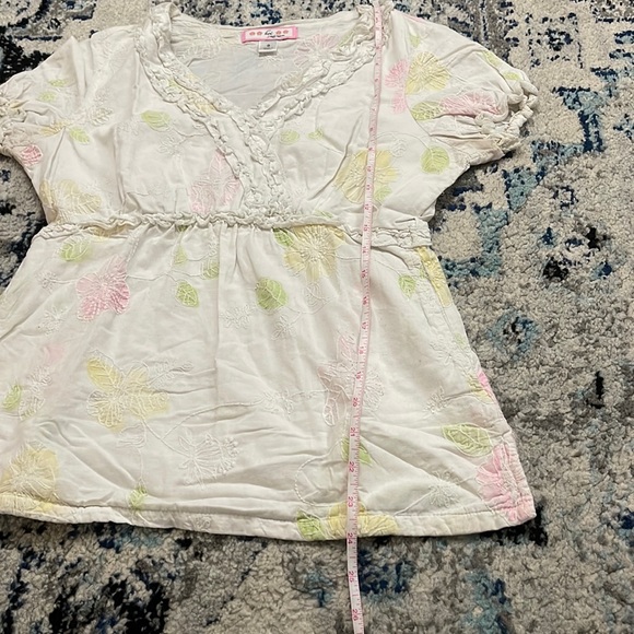 💰3 items for $25 🏷 Koi by Kathy Peterson White Katelyn Mock Wrap Top sz Small - Picture 9 of 9